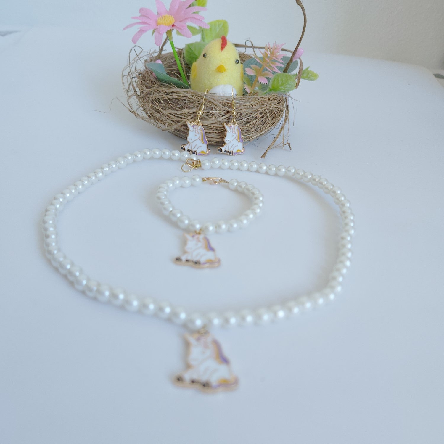 Unicorn hot sale pearl necklace